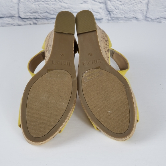 Unisa Hinna yellow wedge sandle - Picture 6 of 7